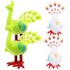 Abaodam 4pcs Wind-up Peacock for Abs Material Clockwork Playthings with Nonslip Texture Rounded Edges Crawling Encouragement for Boys view 1