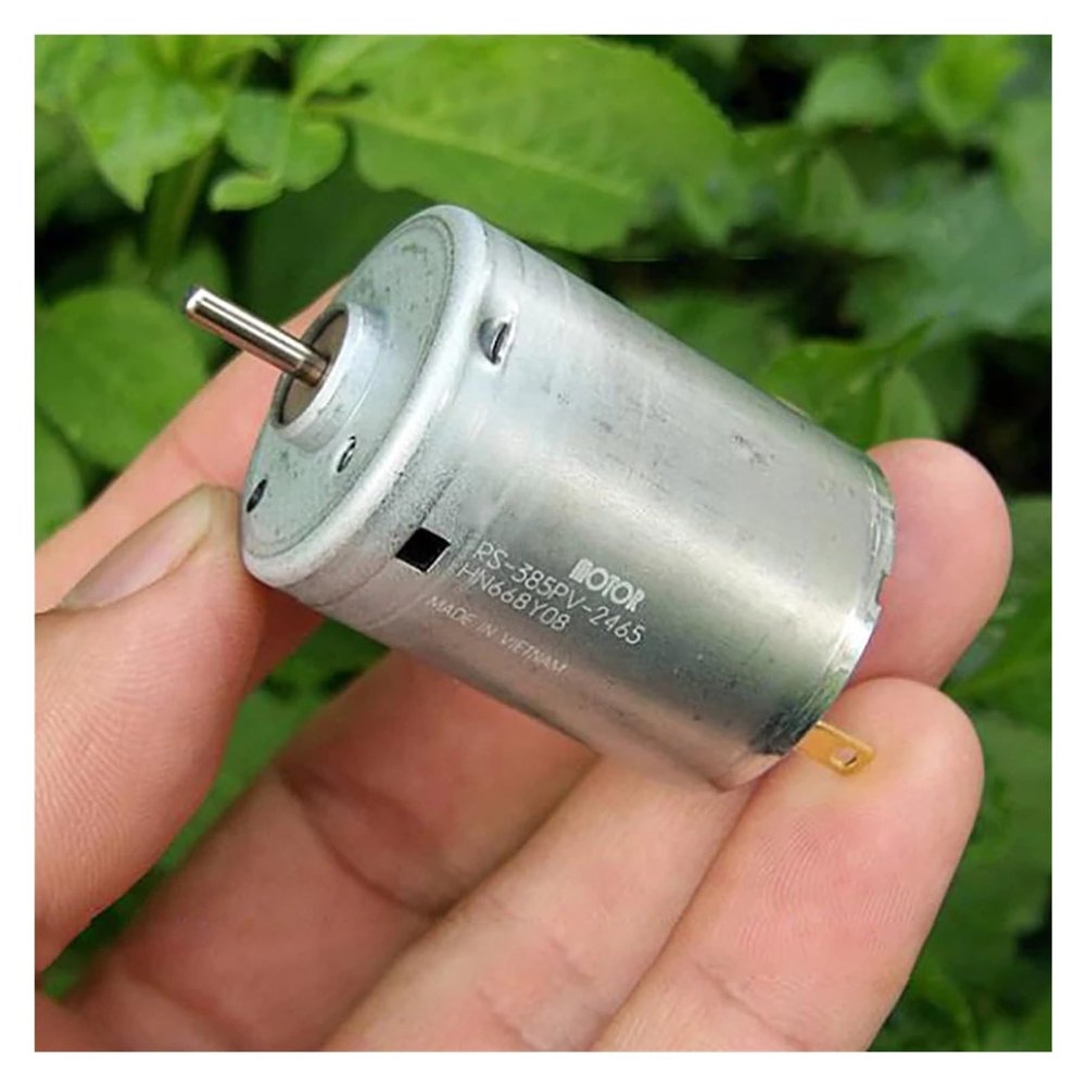 BQLOPOIQWZ DC 12V-24V 9150rpm-18500rpm 0.14A-0.2A Electronic Starter Oblique-Slot Rotor Soft Sound Dia 27.6mm,Length 35.7mm BQLOPOIQWZ