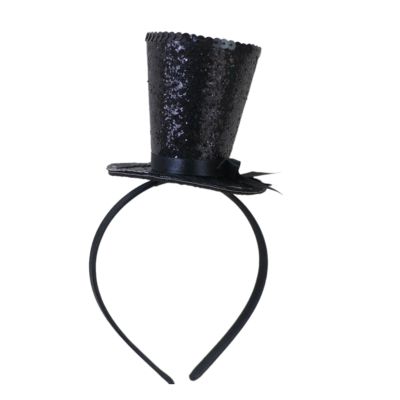 Zksbdxz Vintage Fascinator Top Hat Headband Exquisite Glitter For Tea Party Costume Pillbox Hat Headwear For Halloween