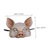 4pcs Half Face Animal Cosplay Masks Breathable Design for Halloween Carnival Christmas Costume Party Masquerade Dress Up Accessories view 2