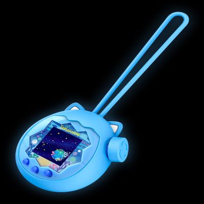 Geiomoo Silicone Case for Tamagotchi Paradise Interactive Virtual Pet, Soft Flexible Scratch Resistant Protective Cover (Luminous Blue)