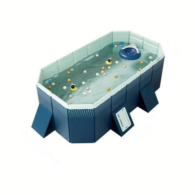 2.1m PVC Folding Pool (not Inflatable) bathes and Cools in Summer, Suitable for Outdoor Patio Beach Garden