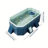 2.1m PVC Folding Pool (not Inflatable) bathes and Cools in Summer, Suitable for Outdoor Patio Beach Garden view 3