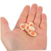 BESPORTBLE 30PCS Miniature Boiled Eggs for Dollhouse Kitchen Accessories Realistic Faux Artificial Egg for Pretend Play Educational Portable DIY Craft Food Models view 3
