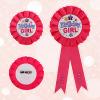 2pcs Birthday Boy & Girl Pins, Satin Ribbon Happy Birthday Button Party Badge Decorations for Women & Men Party Celebrations (Pink, Blue) view 4