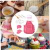 11PCS Kids Kitchen Playset, Kitchen Playset with Kids Apron, Chef Hat and Other Accessories, Pretend Role-Play Set for Age 3+ view 4