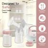 Breastmilk Storage Bottle Compatible with Spectra S1/S2/SG/9Plus /Motif Luna Flange, 4PCS Wide-Neck Spectra Bottles for Pumping, Baby Bottle Storage with Lid Fit Momcozy Breast Milk Cooler 22oz, Pink view 3