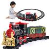 Aoaoy Christmas Train Set with Light and Sound, Electric Train Set DIY Track Christmas Toy for Children Boys Girls (Color A) view 1