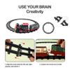 Aoaoy Christmas Train Set with Light and Sound, Electric Train Set DIY Track Christmas Toy for Children Boys Girls (Color A) view 2