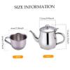 Hbbgdiy Kids Tea Set, Stainless Steel Teapot, Children Tea Set, Mini, Toy, Kids Teapot, for, Camping view 2