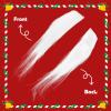 HEALEEP Santa Claus Fake Eyebrows, 2-Pair Self-Adhesive Plush Fake Eyebrows for Christmas Party Cosplay and Holiday Costume Props view 3