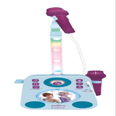 Lexibook, Frozen, Musical Lighting Speaker with 2 Microphones, Demo Songs, MP3 Plug, Blue/Purple, K140FZLXB