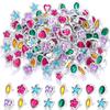 Shappy 72 Pcs Colorful Plastic Rings for Kids Adjustable Costume Jewelry Rings Diamond Oval Star Butterfly Heart Flower for Princess Carnival Dress up Bridal Shower Party Accessories view 1