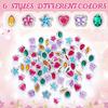 Shappy 72 Pcs Colorful Plastic Rings for Kids Adjustable Costume Jewelry Rings Diamond Oval Star Butterfly Heart Flower for Princess Carnival Dress up Bridal Shower Party Accessories view 3