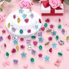 Shappy 72 Pcs Colorful Plastic Rings for Kids Adjustable Costume Jewelry Rings Diamond Oval Star Butterfly Heart Flower for Princess Carnival Dress up Bridal Shower Party Accessories view 4