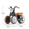Tricycle for Kids with No Pedal Silence Wheels Headlights Balance Bike Toy Birthday Gifts First Bike(Brown) view 2