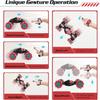 1:12 Gesture Sensing RC Stunt Car, 2 * 1200mAh Hand Controlled Remote Control Twist Cars with Light & Music, 4WD 360 Rotate Transform Drift, Gifts for 8-12 Kids Age 8 9 10 11 12 Yrs Old Trains-Red view 4