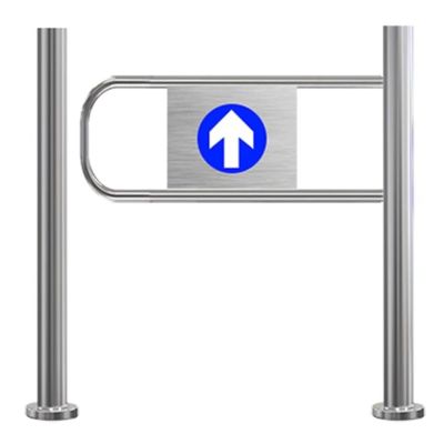 EliteBloom Supermarket Entrance Safety Gate, Spring-Loaded Entrance 1-Way Safety Door, 90 Opening Metal Closing Unidirectional Fence Door for Supermarket Factory Aisle Right 90100,Right-50100 cm