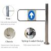 EliteBloom Supermarket Entrance Safety Gate, Spring-Loaded Entrance 1-Way Safety Door, 90 Opening Metal Closing Unidirectional Fence Door for Supermarket Factory Aisle Right 90100,Right-50100 cm view 2