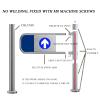 EliteBloom Supermarket Entrance Safety Gate, Spring-Loaded Entrance 1-Way Safety Door, 90 Opening Metal Closing Unidirectional Fence Door for Supermarket Factory Aisle Right 90100,Right-50100 cm view 3