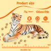 AMAMIA 67/51/43 Inch Giant Tiger Plush,PP Cotton Tiger Pillow,Yellow & White Tiger Plush,Tiger Stuffed Animal for Kids Gift Home Decor (43'' Yellow) view 4