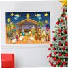 Joygoodta Felt Story Board, Educational Christmas Nativity Scene Felt Board for Kids, Birth of Jesus Crafts Kit Xmas Religious Wall Decor Ornaments view 3
