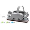 Charging Dock for Mate Quest 3S Magnetic Charging Station for Quest 3S Accessories Fast Charging Stand for VR Headset and Controllers with 2 Rechargeable Batteries view 2