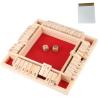 citosisk Wooden Dice Board Game, Shut The Box Game, 2-4 Player Family Wooden Board Table Math Games for Classroom,Home,Party or Pub (Red) view 1