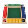 citosisk Wooden Dice Board Game, Shut The Box Game, 2-4 Player Family Wooden Board Table Math Games for Classroom,Home,Party or Pub (Red) view 2