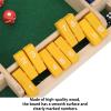 citosisk Wooden Dice Board Game, Shut The Box Game, 2-4 Player Family Wooden Board Table Math Games for Classroom,Home,Party or Pub (Red) view 3