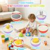 HUNKING Activity Cubes & Stacking Toy Blocks Set of 4,Montessori Toys for 1-2 Years Old,Educational Activities Sensory Travel Toys for Toddlers Christmas Birthday Gifts for Boys Girls view 4
