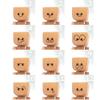 Shaking Wooden Man,Handmade Shaking Wooden Man Figurine for Car Dashboard,S-haking Feet W-ooden Doll with Spring Legs,Car Dashboard Accessories with 12PCS Magnetic Expressions,Funny C-ar Accessories view 4