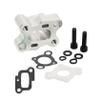 Ecoyin CNC Metal Intake Manifold Kit for 23CC-30.5CC Engine for 1/5 HPI Rofun Rovan Km Baja 5b 5t 5sc Losi 5ive T FG Rc Car Parts (Silver) view 4