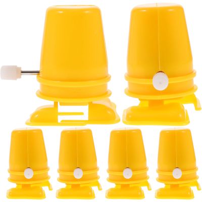 DOITOOL 6 Pcs Clockwork Toy Movement Replaceable DIY Clay Material DIY Accessories for Clay Works-Yellow