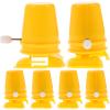 DOITOOL 6 Pcs Clockwork Toy Movement Replaceable DIY Clay Material DIY Accessories for Clay Works-Yellow view 1