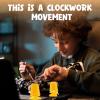 DOITOOL 6 Pcs Clockwork Toy Movement Replaceable DIY Clay Material DIY Accessories for Clay Works-Yellow view 2