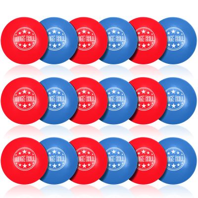 Jerify 18 Pcs Foam Dodgeball Set 6 Inch Soft Skin Playground Dodgeballs Bulk, Low Density Foam for Non Sting Dodgeball Sports Equipment for Kids and Adults (Red,Blue)