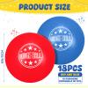 Jerify 18 Pcs Foam Dodgeball Set 6 Inch Soft Skin Playground Dodgeballs Bulk, Low Density Foam for Non Sting Dodgeball Sports Equipment for Kids and Adults (Red,Blue) view 2