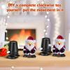 DOITOOL 6 Pcs Rewinding Toy Movement Clay Making Accessories Repairing Fitting DIY Supplies-Black view 4
