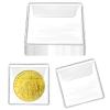 50PCS Single Pocket Coin Sleeves, 2.1 x 2.1 Inches Clear Coin Protectors Clear PVC Coins Pocket Holder Small Pouches for Jewelry Storage, Coins Stamp Collection view 1