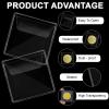 50PCS Single Pocket Coin Sleeves, 2.1 x 2.1 Inches Clear Coin Protectors Clear PVC Coins Pocket Holder Small Pouches for Jewelry Storage, Coins Stamp Collection view 3