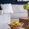 KCSWKJ D12x4 Mango Wood Round Decorative Bowl view 2