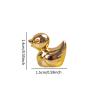 AZKRTPF 30 Pieces Mini Duck Set Mini Golden Duck Statue for Shelf Office Bathroom view 4