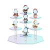 QLKJZML 7-Tiers Acrylic Figures Display Stand Jewelry Doll Toy Organizer Storage Rack Cosmetic Display Holder Desktop Organizer Rack(S2 M) view 3