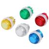 5Pcs LED Buttos, 24mm/0.94inch Button Interface 5V High Temperature Resists Plastic LED Illuminated Push Buttons forArcade Game view 1