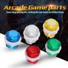 5Pcs LED Buttos, 24mm/0.94inch Button Interface 5V High Temperature Resists Plastic LED Illuminated Push Buttons forArcade Game view 3