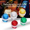 5Pcs LED Buttos, 24mm/0.94inch Button Interface 5V High Temperature Resists Plastic LED Illuminated Push Buttons forArcade Game view 4