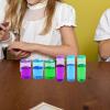 12x Rainbow Building Blocks Set Stacking Toy Sensory Perception Educational Toys Rainbow Building Acrylic Cylinders view 3