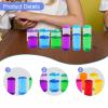 12x Rainbow Building Blocks Set Stacking Toy Sensory Perception Educational Toys Rainbow Building Acrylic Cylinders view 4