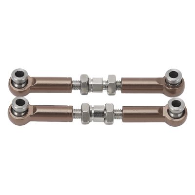 2PCS RC Steering Link Rod, Servo Link Linkages Arm Tie Rod Aluminium Alloy Steering Servo Turnbuckle for 14210 14209 16208 16209 16207 1/14 Car (You Color)
